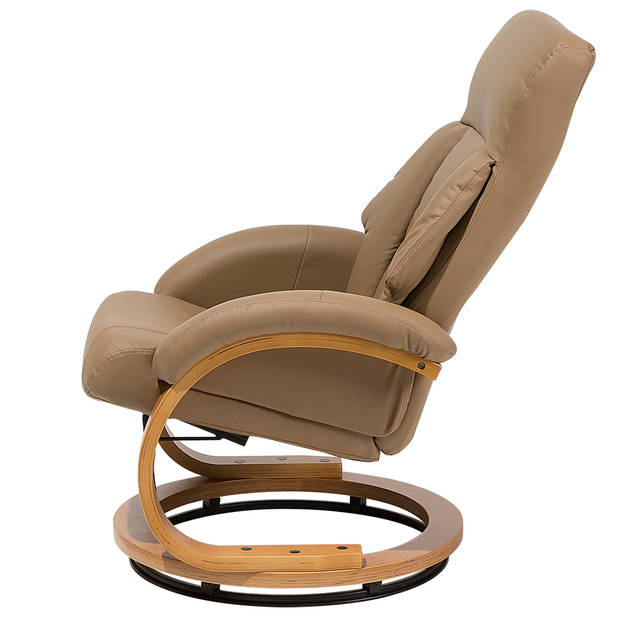 Beliani FORCE - TV-fauteuil-Beige-Kunstleer