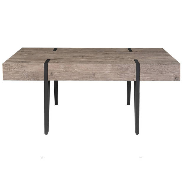 Beliani ADENA - Salontafel-Donkere houtkleur-MDF