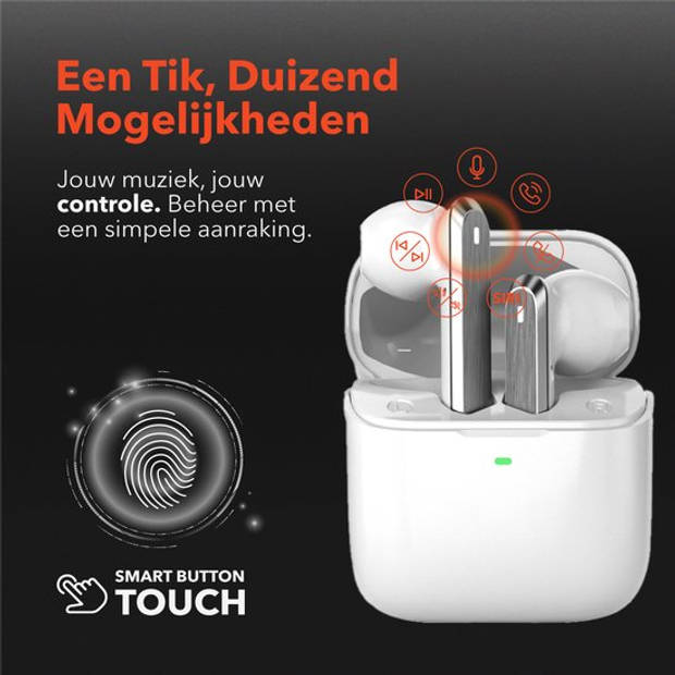 QuchiQ Draadloze Bluetooth-oordopjes: in het oor, sport, ruisonderdrukking, microfoon, compatibel met iPhone/Samsung