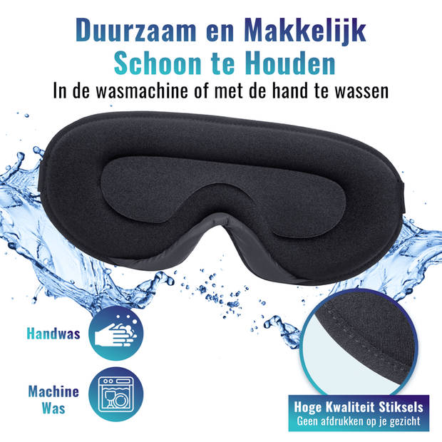 Somnifiq Slaapmasker - Luxe 3D Oogmasker - 100% Verduisterend - Voor Mannen en Vrouwen