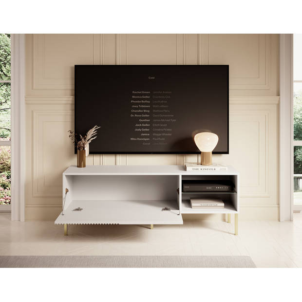 Meubella TV-Meubel Vermont - Wit - 138 cm