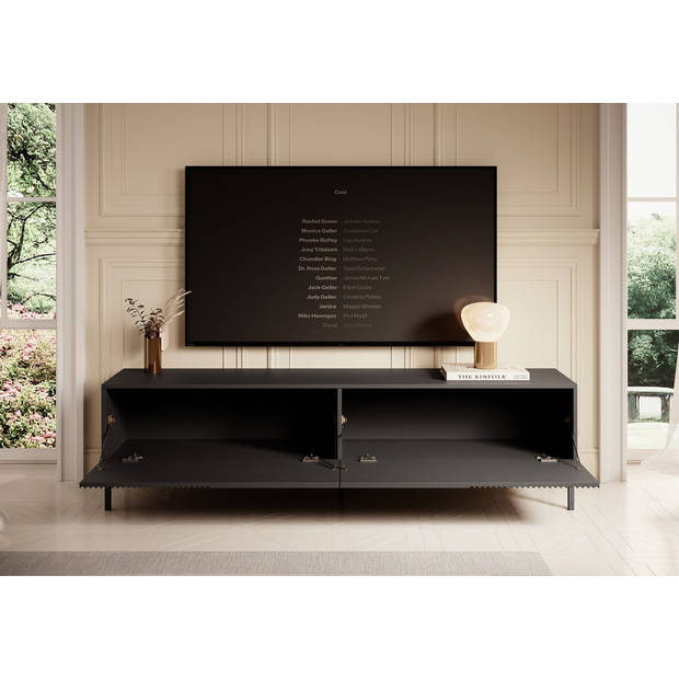 Meubella TV-Meubel Vermont - Antraciet - 180 cm