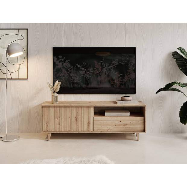 Meubella TV-Meubel Fuzeta - Eiken - 152 cm