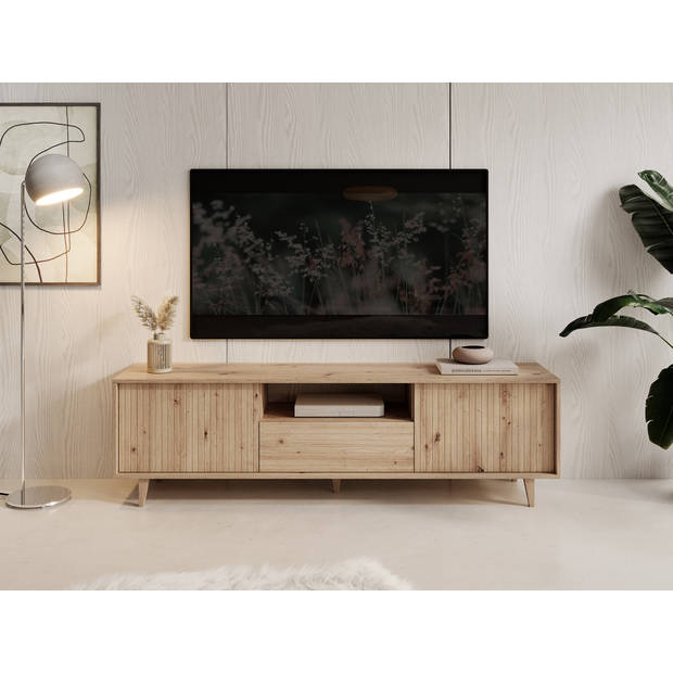 Meubella TV-Meubel Fuzeta - Eiken - 180 cm