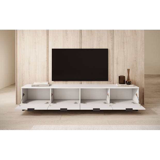 Meubella TV-Meubel Delgado - Wit - 200 cm