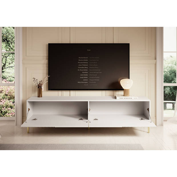 Meubella TV-Meubel Vermont - Wit - 180 cm