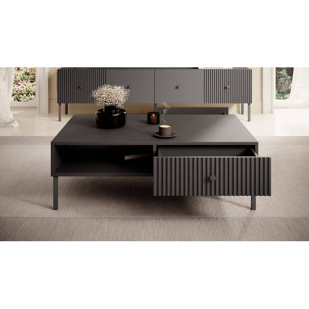 Meubella Salontafel Vermont - Antraciet - 102 cm