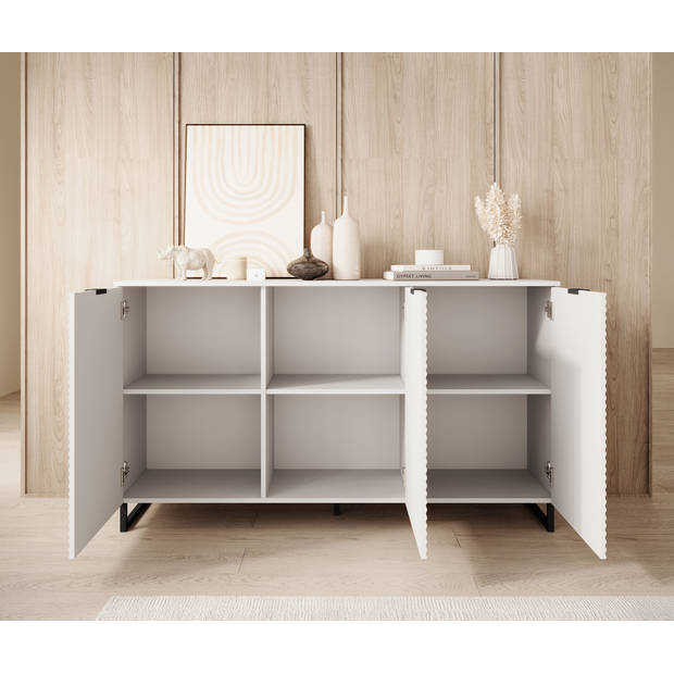 Meubella Dressoir Delgado - Wit - 150 cm