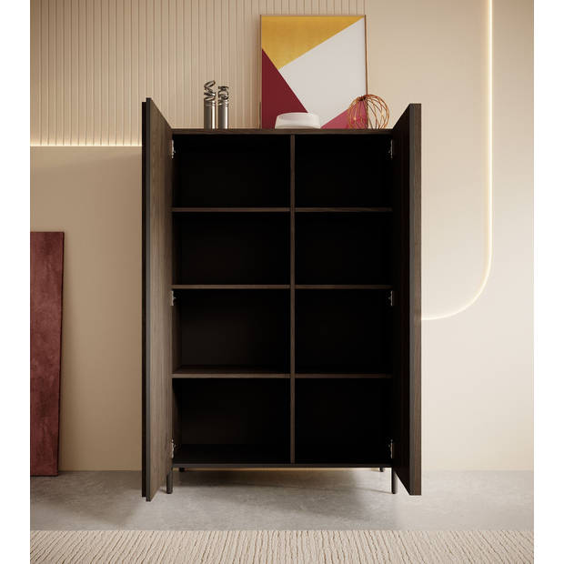 Meubella Dressoir Paz - Donker eiken - 92 cm