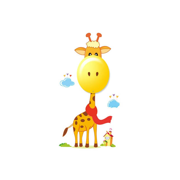 Max Kids - 3D muurlamp met touch functie - Giraffe