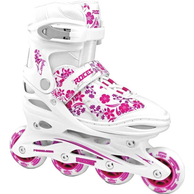 Roces Compy 8.0 inlineskates softboot meisjes wit/roze maat 34-37