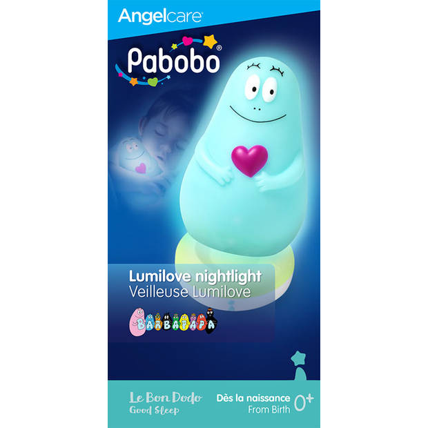 PABOBO Lumilove LED Nachtlampje Kinderen - Draadloos & Oplaadbaar - Met Micro-USB - Blauw