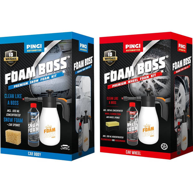 Pingi Foam Boss Premium Snow Foam Kit + Premium Wheel Foam Kit