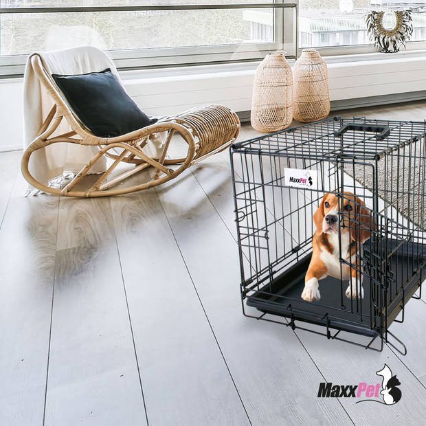 MaxxPet Hondenbench opvouwbaar - auto - bench voor honden - hondenren - 50x30x36cm