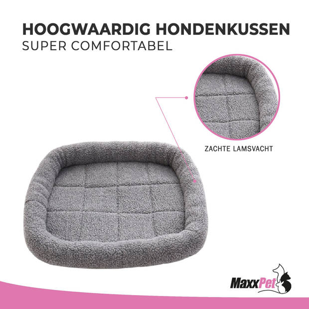 MaxxPet Hondenmand kussen - Benchmat - Hondenbed - Hondenmand - Hondenmat- Benchkussen - 104x68x60cm