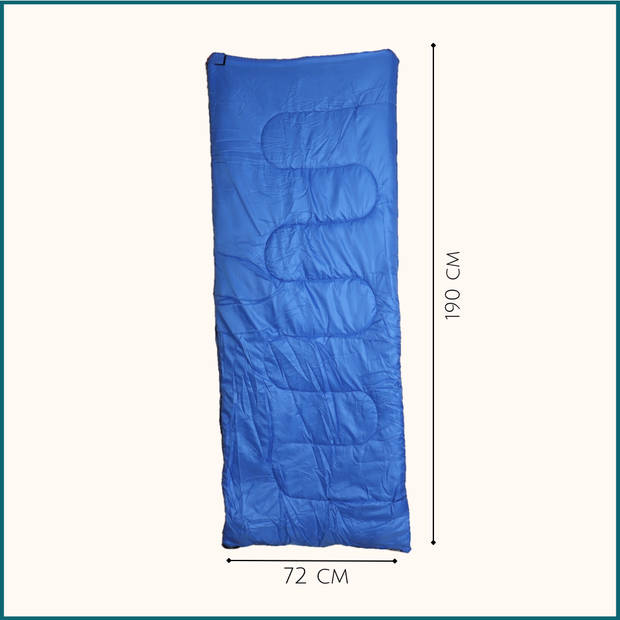 HIXA Pop-Up Tent - 1 Persoons - Blauw - Met Tentharingen - en Slaapzak - en Luchtbed - 220x120x95cm - Kamperen