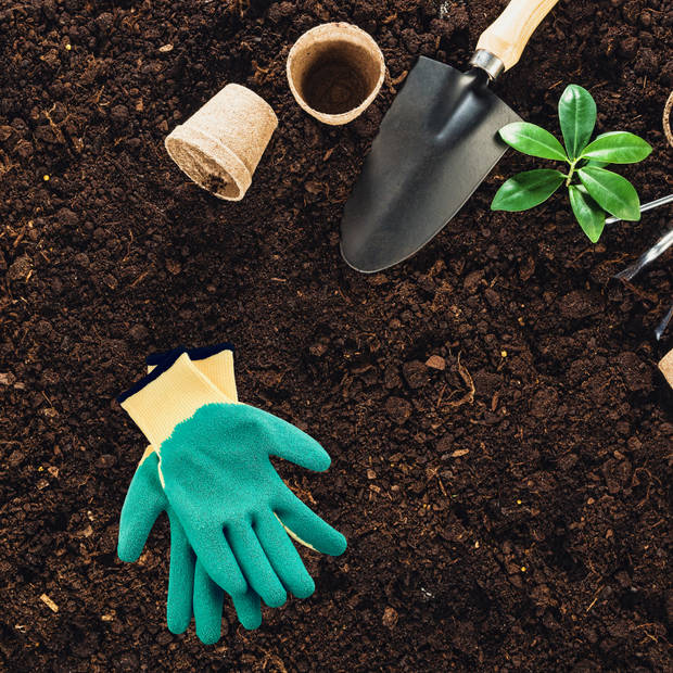 HIXA Knielkussen Tuin met Latex Tuinhandschoenen - Kniekussen - Dames en Heren - One Size