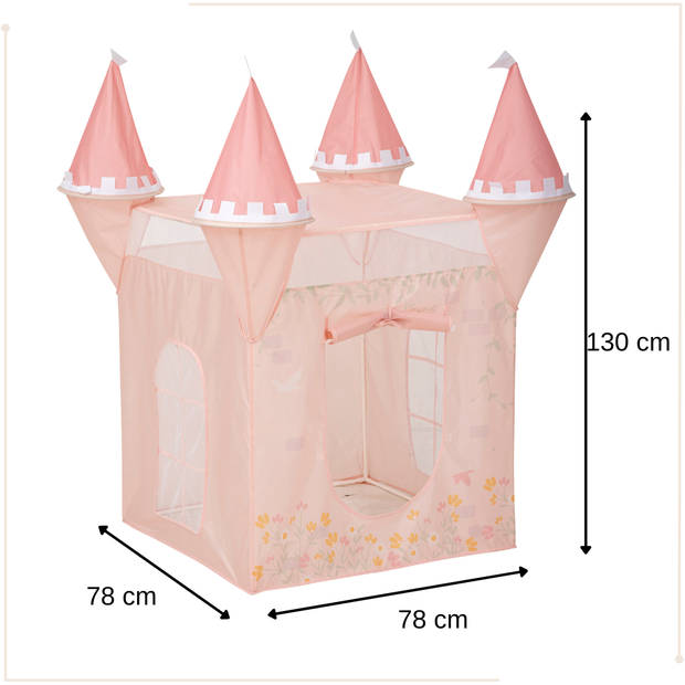 MISOU Kinder Speeltent - Kasteel - Meisjes - Pop up - Roze