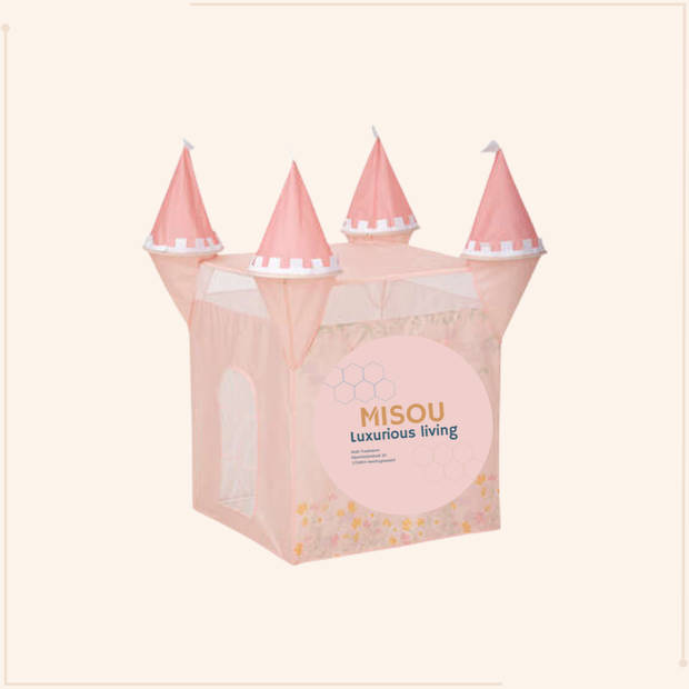 MISOU Kinder Speeltent - Kasteel - Meisjes - Pop up - Roze