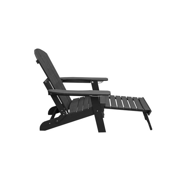 Sens-Line - Montreal Lounge stoel - Zwart - inklapbaar
