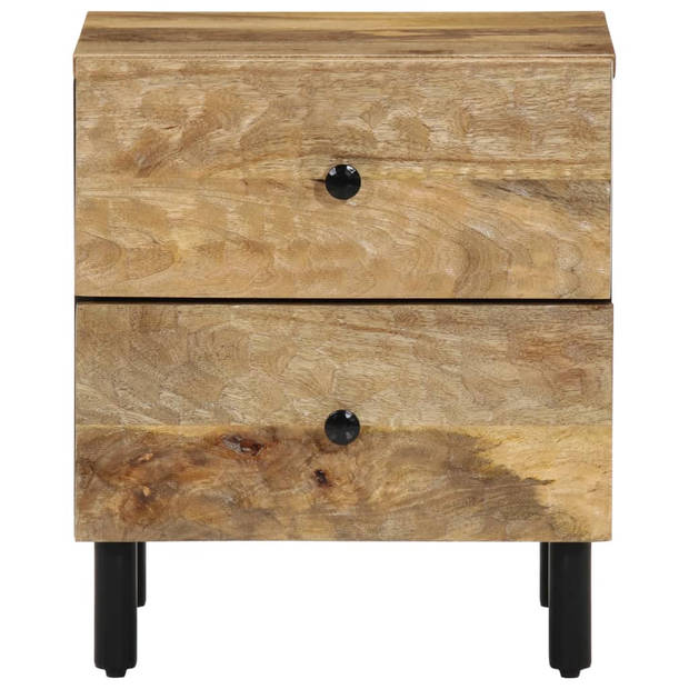 vidaXL Nachtkastjes 2 st 40x33x46 cm massief mangohout