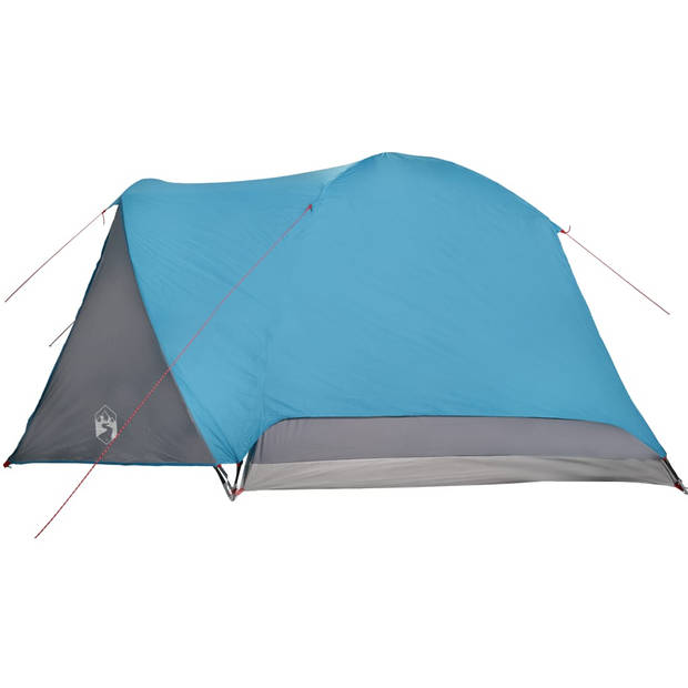 vidaXL Tent met luifel 4-persoons waterdicht blauw