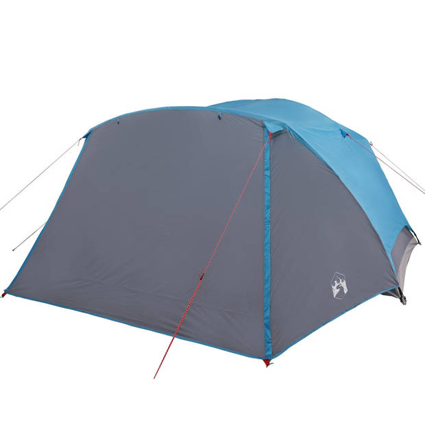 vidaXL Tent met luifel 4-persoons waterdicht blauw