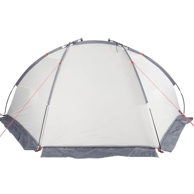 vidaXL Strandtent 268x223x125 cm 185T polyester grijs