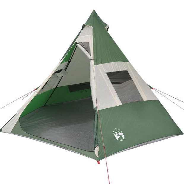 vidaXL Tent 7-persoons waterdicht groen