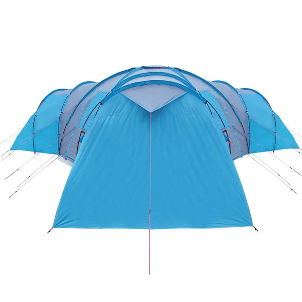 vidaXL Tent 12-persoons waterdicht verduisterend stof blauw