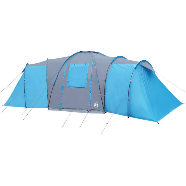 vidaXL Tent 12-persoons waterdicht verduisterend stof blauw