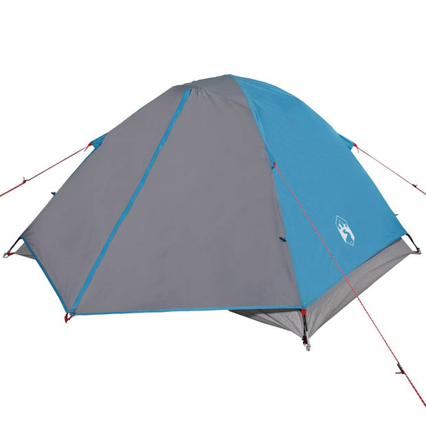 vidaXL Tent 3-persoons waterdicht verduisterend stof blauw