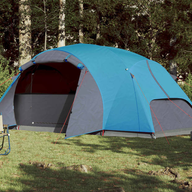 vidaXL Tent 8-persoons waterdicht verduisterend stof blauw