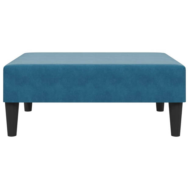 vidaXL Voetenbank 77x55x31 cm fluweel blauw