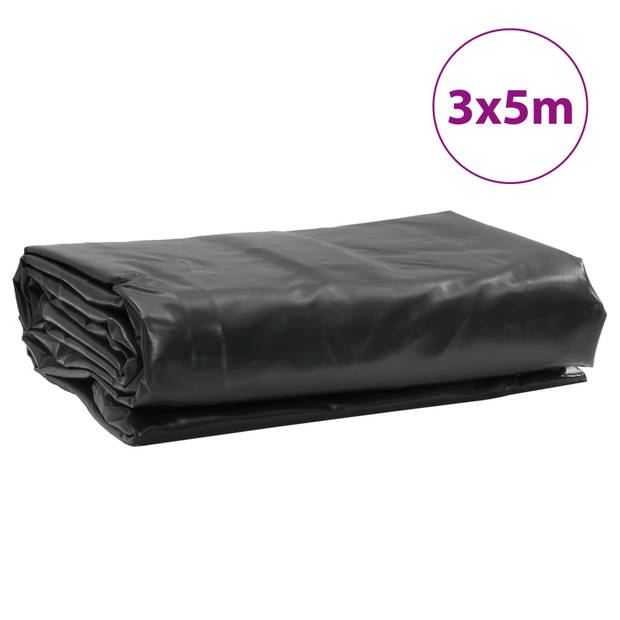 vidaXL Dekzeil 650 g/m² 3x5 m antracietkleurig