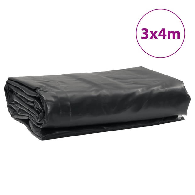 vidaXL Dekzeil 650 g/m² 3x4 m antracietkleurig