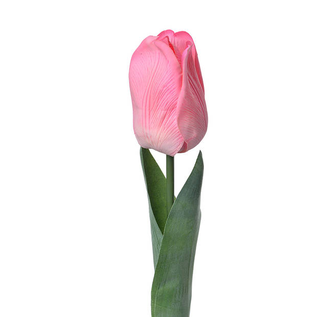 Clayre & Eef Kunstbloem Tulp 50 cm Roze Kunststof Roze