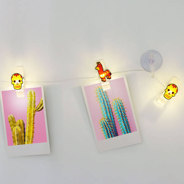 Mustard - Pinata Fotoclips LED Set van 10 Stuks - Kunststof - Multicolor