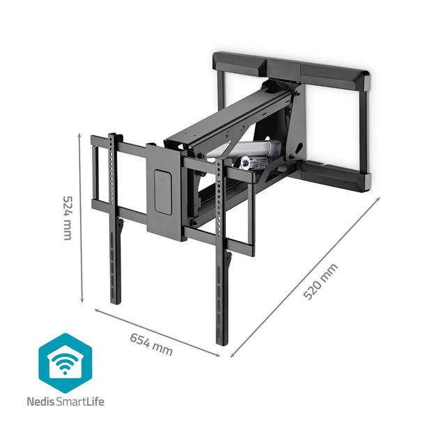 Nedis Gemotoriseerde TV-Muurbeugel - TVWM5880BK