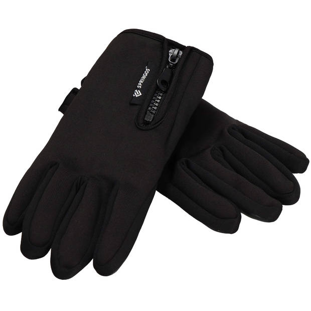 Handschoenen - Touch - Zwart - Nylon - Unisex - Maat XL