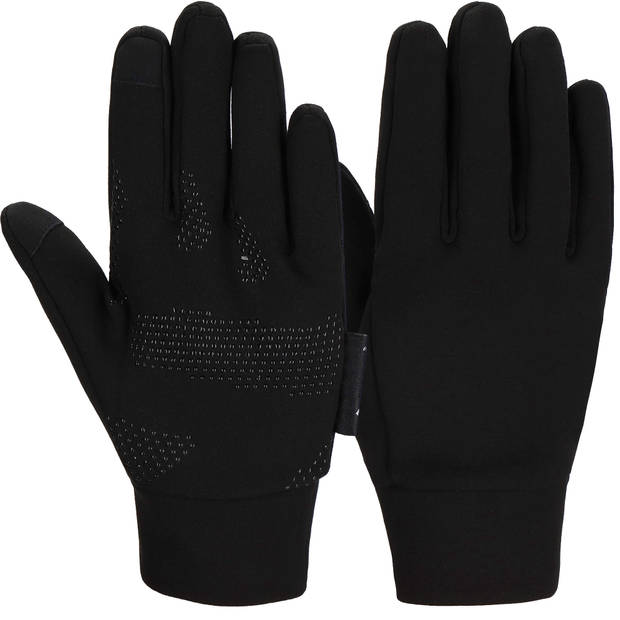Handschoenen - Touch - Stretch - Zwart - Nylon - Unisex - Maat L