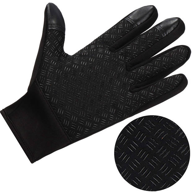 Handschoenen - Touch - Zwart - Nylon - Unisex - Maat XL
