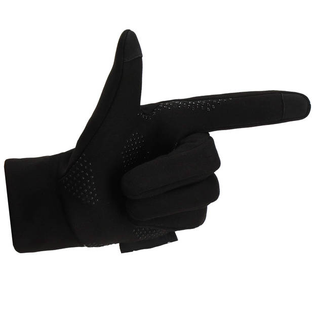 Handschoenen - Touch - Stretch - Zwart - Nylon - Unisex - Maat M