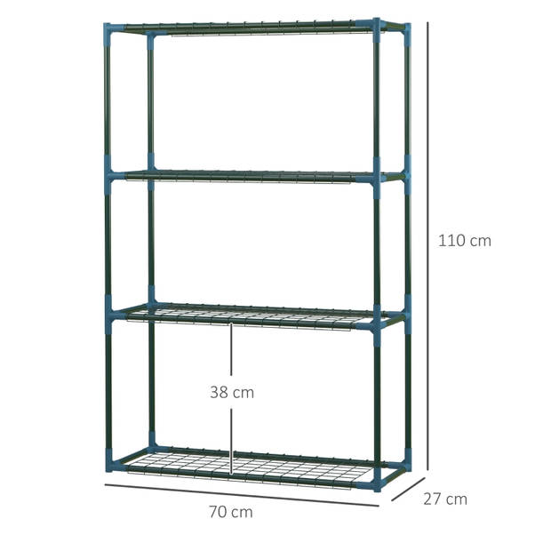 Plantenstandaard - Bloemenstandaard - Plantenzuil - Plantenrek - Bloembakken voor buiten - 70 x 27 x 110 cm