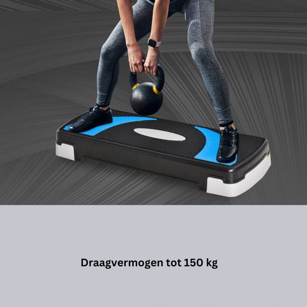 Aerobic Step - Fitness Step - Workout Step - Exercise Step - Step - In hoogte verstelbaar - 80 x 31 x 20 cm