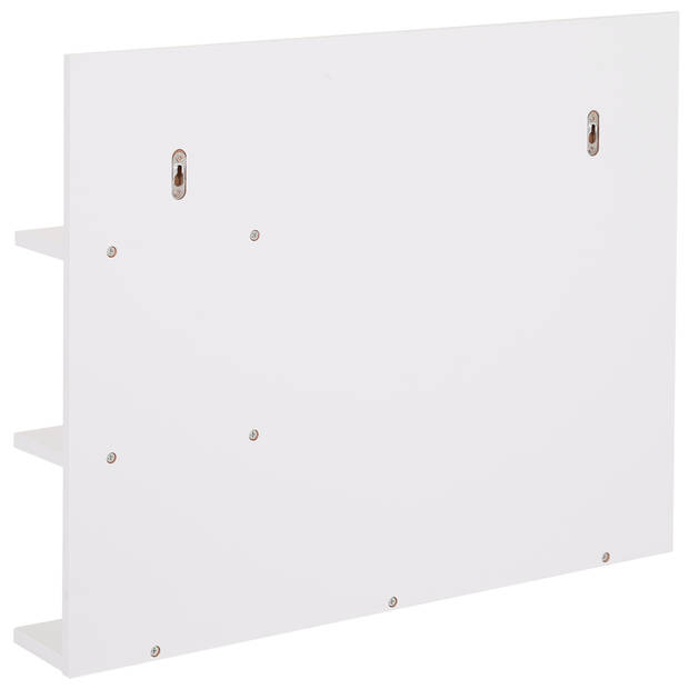 Badkamerspiegel met 3 planken- Badkamer accessoires- Spiegel - Wandspiegel - L60 x B10 x H48 cm