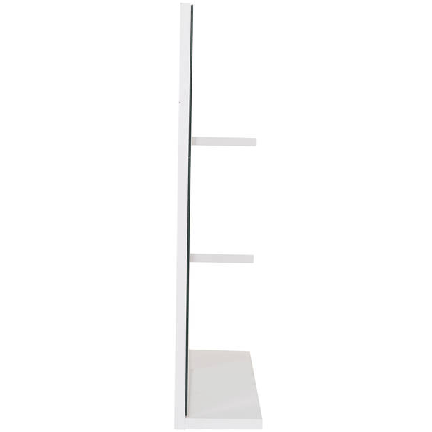 Badkamerspiegel met 3 planken- Badkamer accessoires- Spiegel - Wandspiegel - L60 x B10 x H48 cm