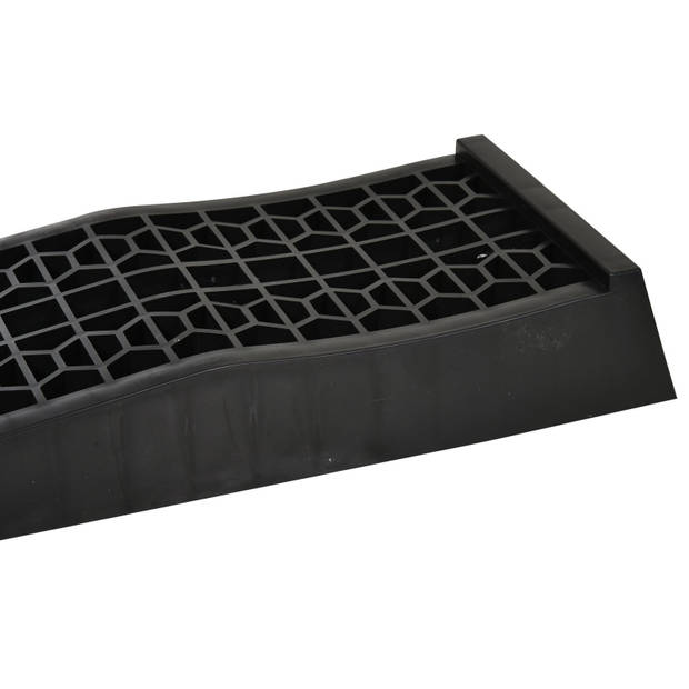 Oprijplaat auto - Oprijblokken - Autoaccessoires - Rubber - 2 delig - 70 x 19,5 x 7,8 cm