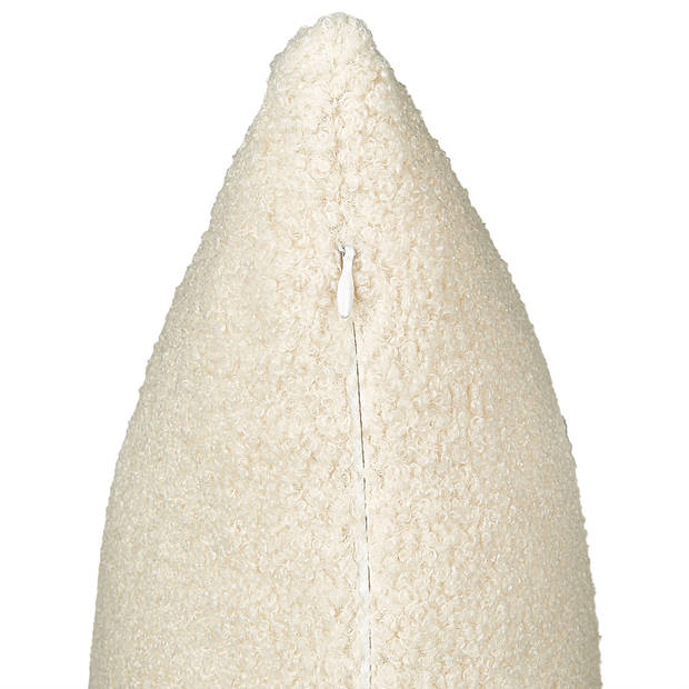 Beliani LEUZEA - Sierkussen-Beige-Bouclé