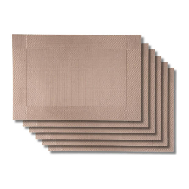 Jay Hill Placemats - Copper - 45 x 31 cm - 6 Stuks